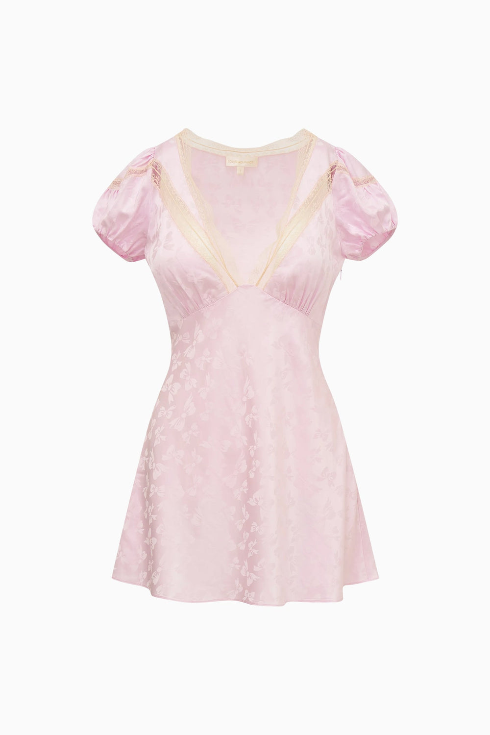 Sylara Silk-Blend Bow Jacquard Mini Dress