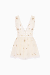 Lawton Celestial Embellished Tulle Mini Dress