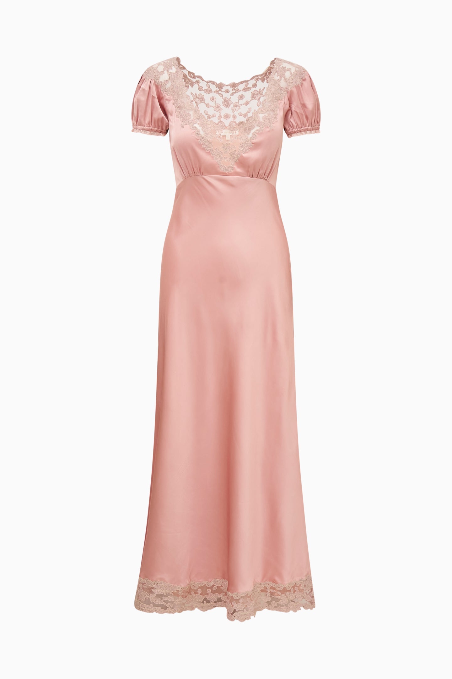 Taylis Satin Lace Maxi Dress