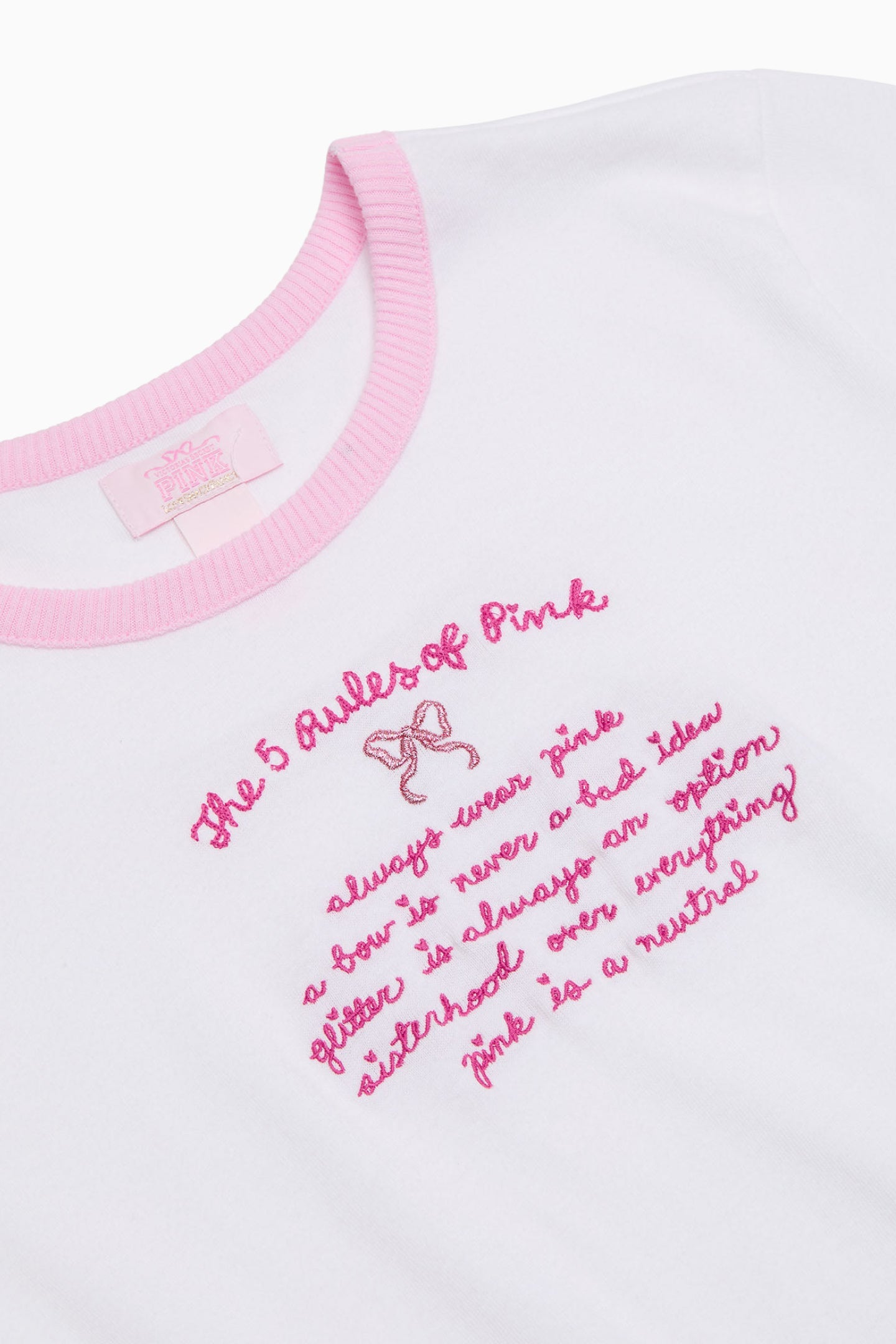 PINK x LoveShackFancy Cotton Baby Tee
