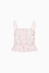 Little Girls Jessamine Mixed Print Top