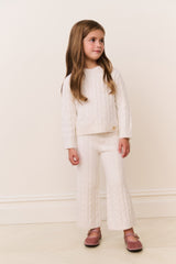 Little Girls Sallie Cable Knit Pullover