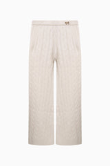 Little Girls Shalley Cable Knit Pants