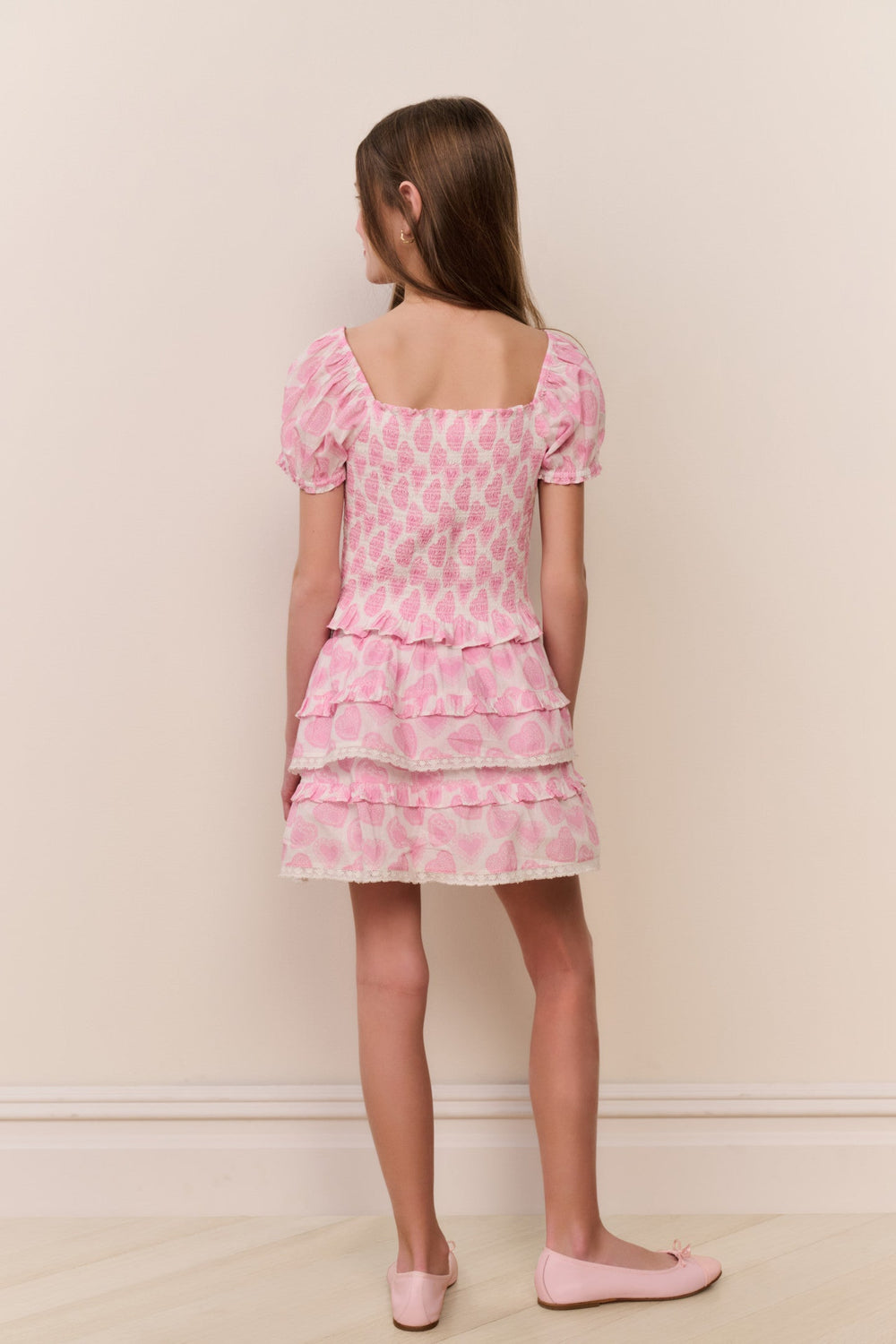 Tween Fabielle Heart Print Top