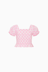 Tween Fabielle Heart Print Top