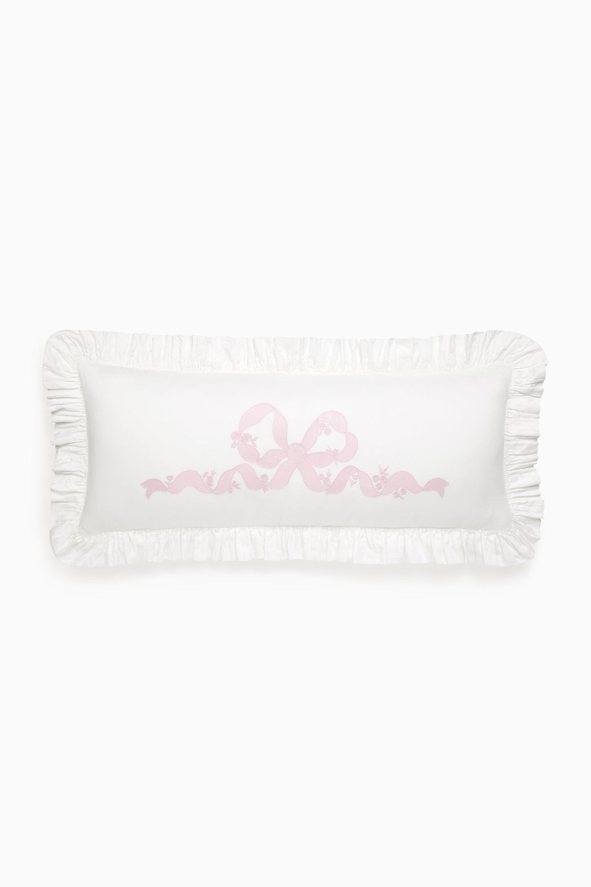 Forever In Love Ruffled Lumbar Pillow