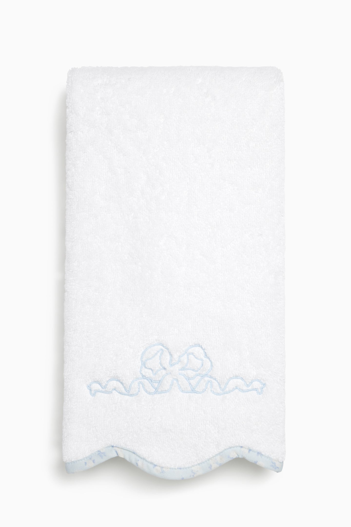 Bow-Embroidered Hand Towel