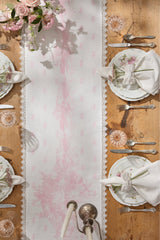 Pink Printed Victorian Table Runner