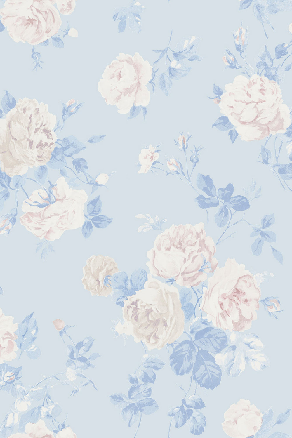 Whisper Blue Peel + Stick Wallpaper