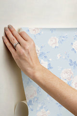 Whisper Blue Peel + Stick Wallpaper