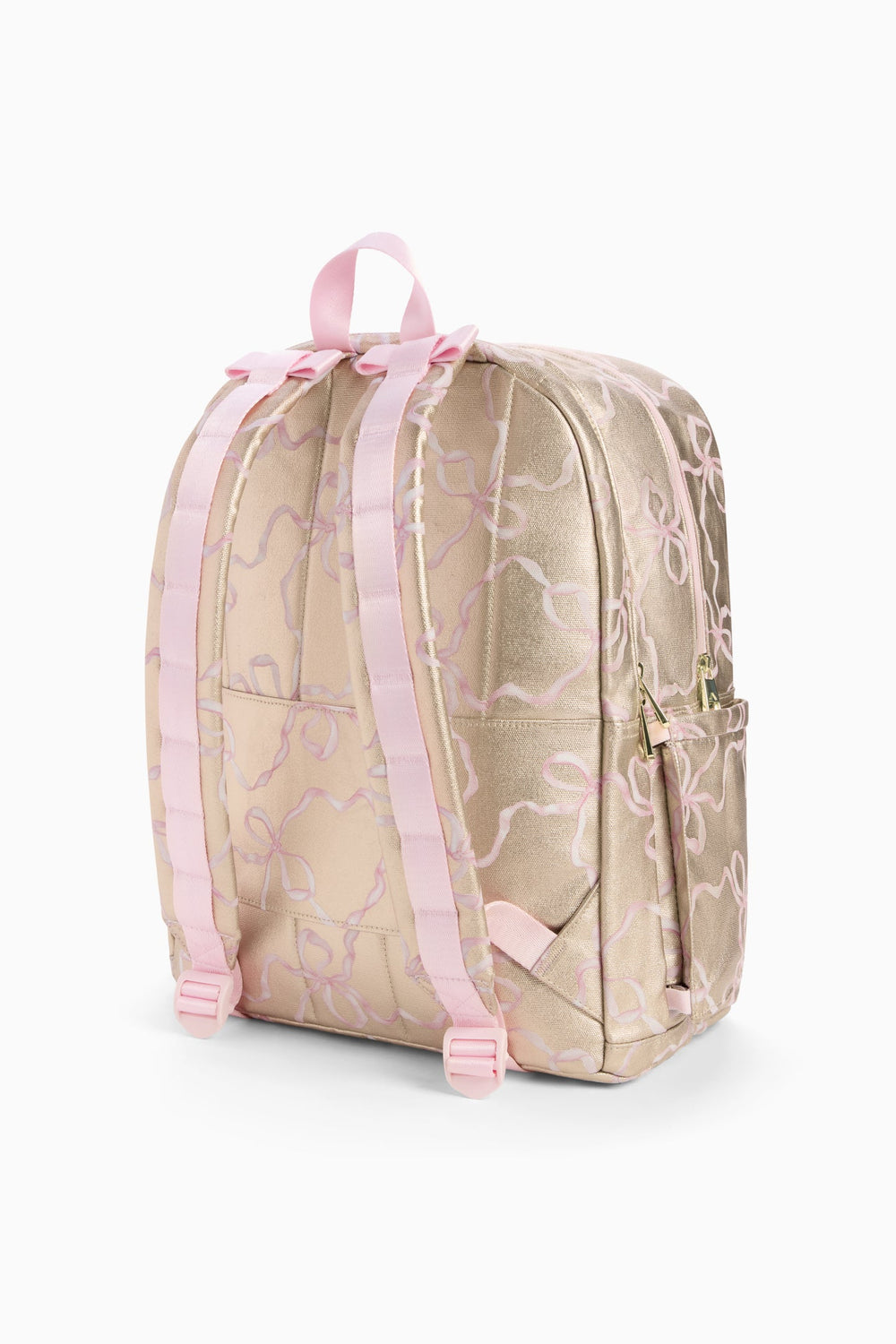 STATE x LoveShackFancy Gold Kane Double Pocket Backpack