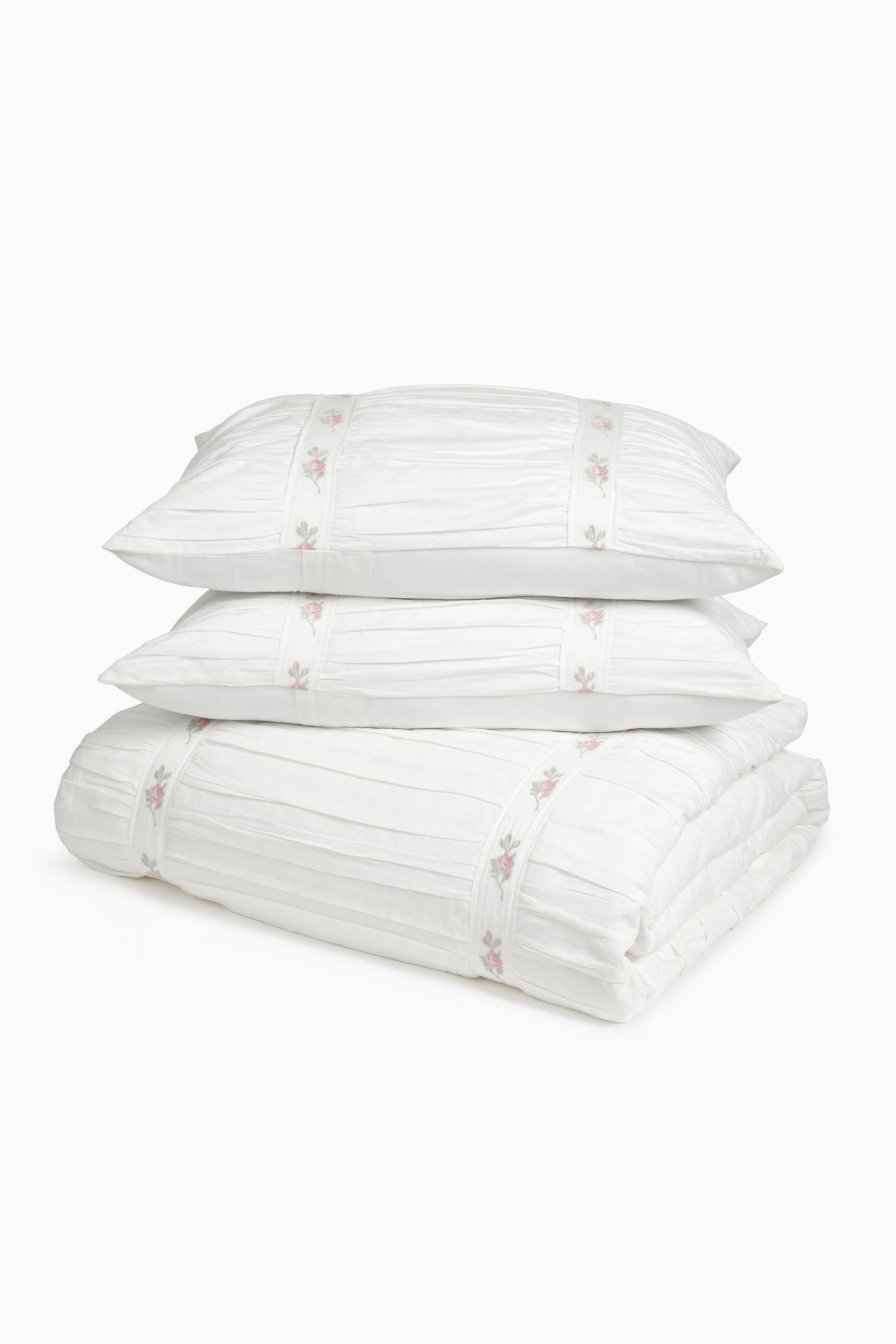 Forever In Love Embroidered Duvet Cover + Sham Set